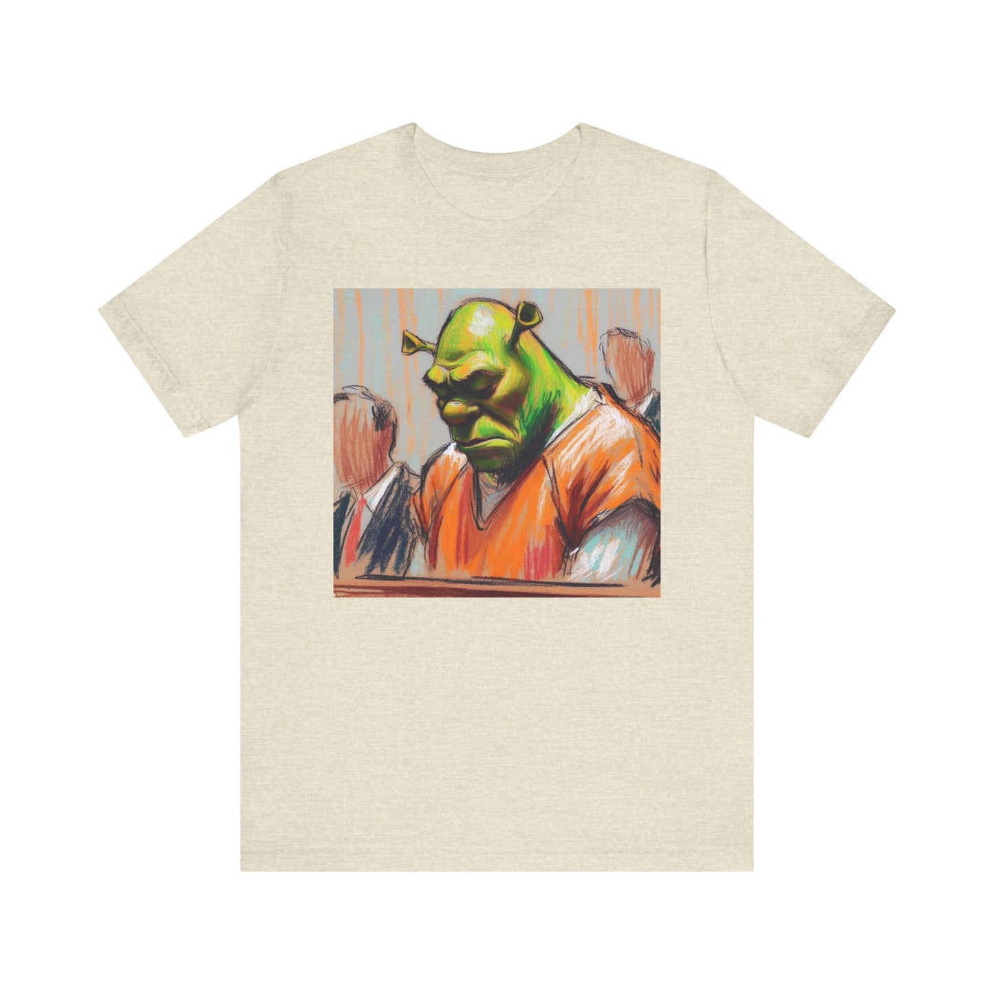Short Sleeve Tee - Free my nigga shrek Graphic Design