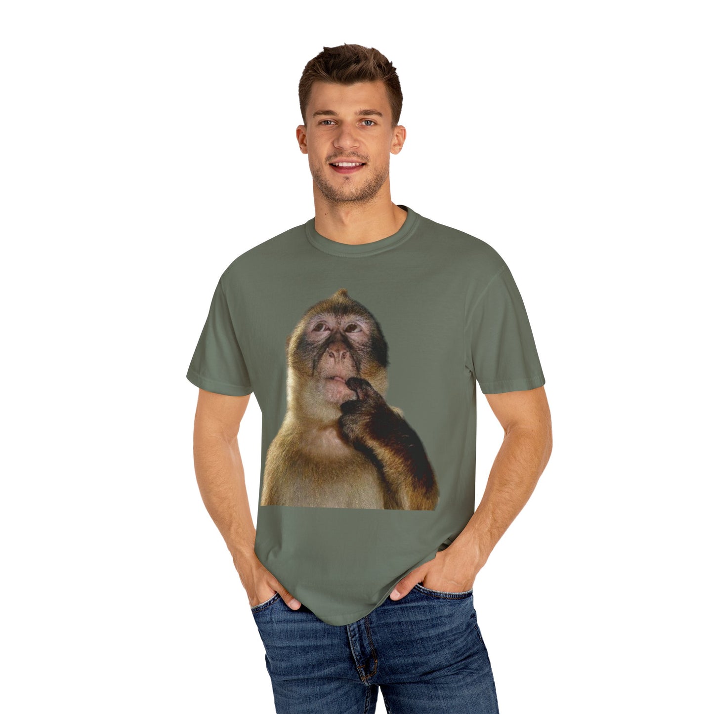 Monkey Thinking Unisex T-shirt