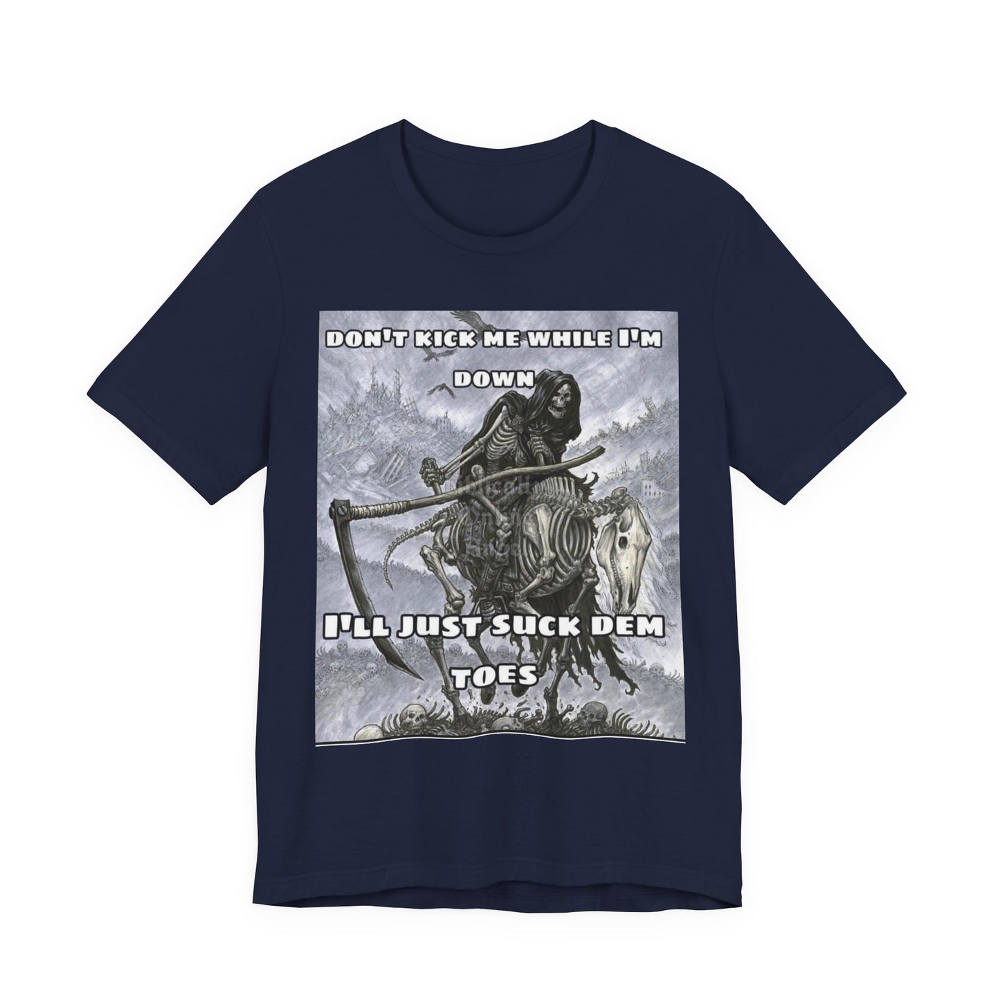 Funny Unisex Tee - Suckin on Toes Design