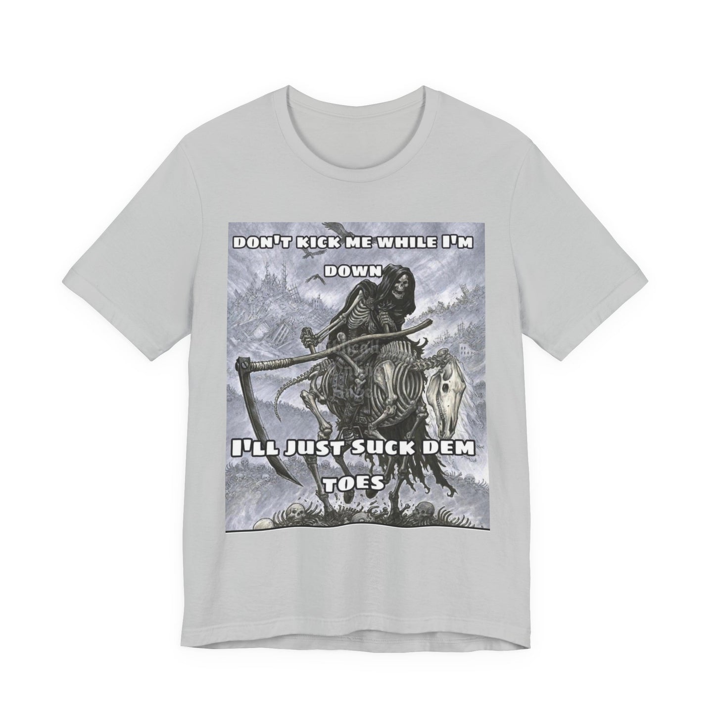 Funny Unisex Tee - Suckin on Toes Design