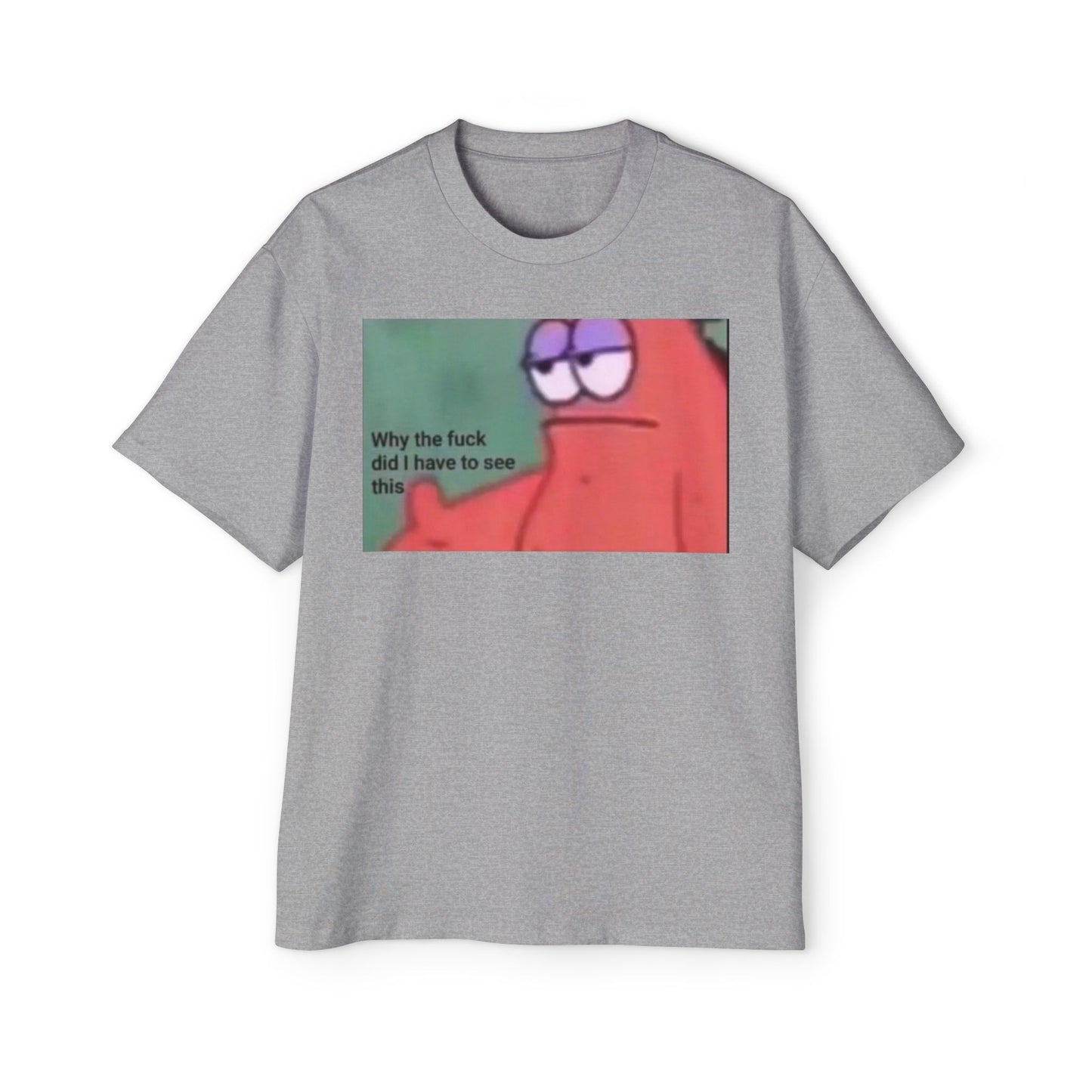 Oversized Tee Patrick Meme Shirt