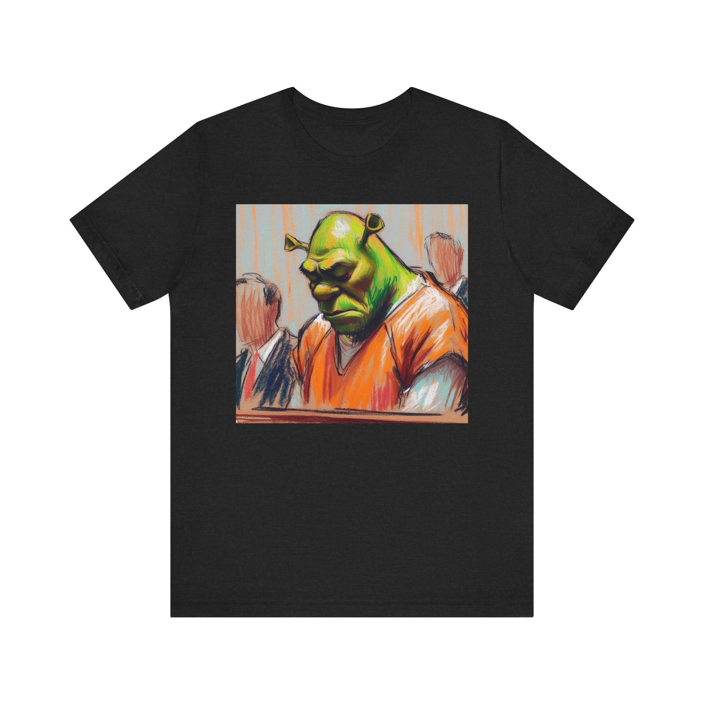 Short Sleeve Tee - Free my nigga shrek Graphic Design