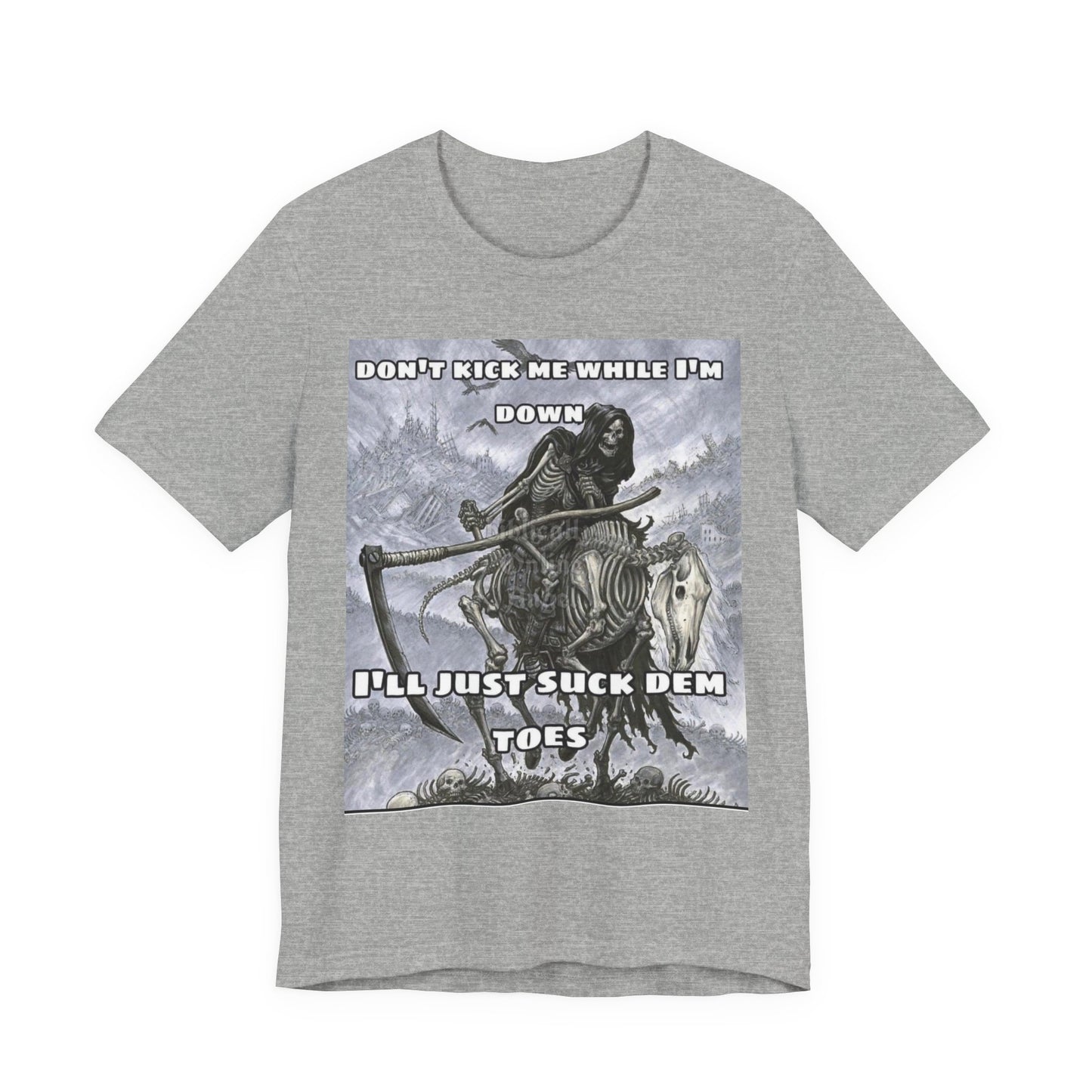 Funny Unisex Tee - Suckin on Toes Design