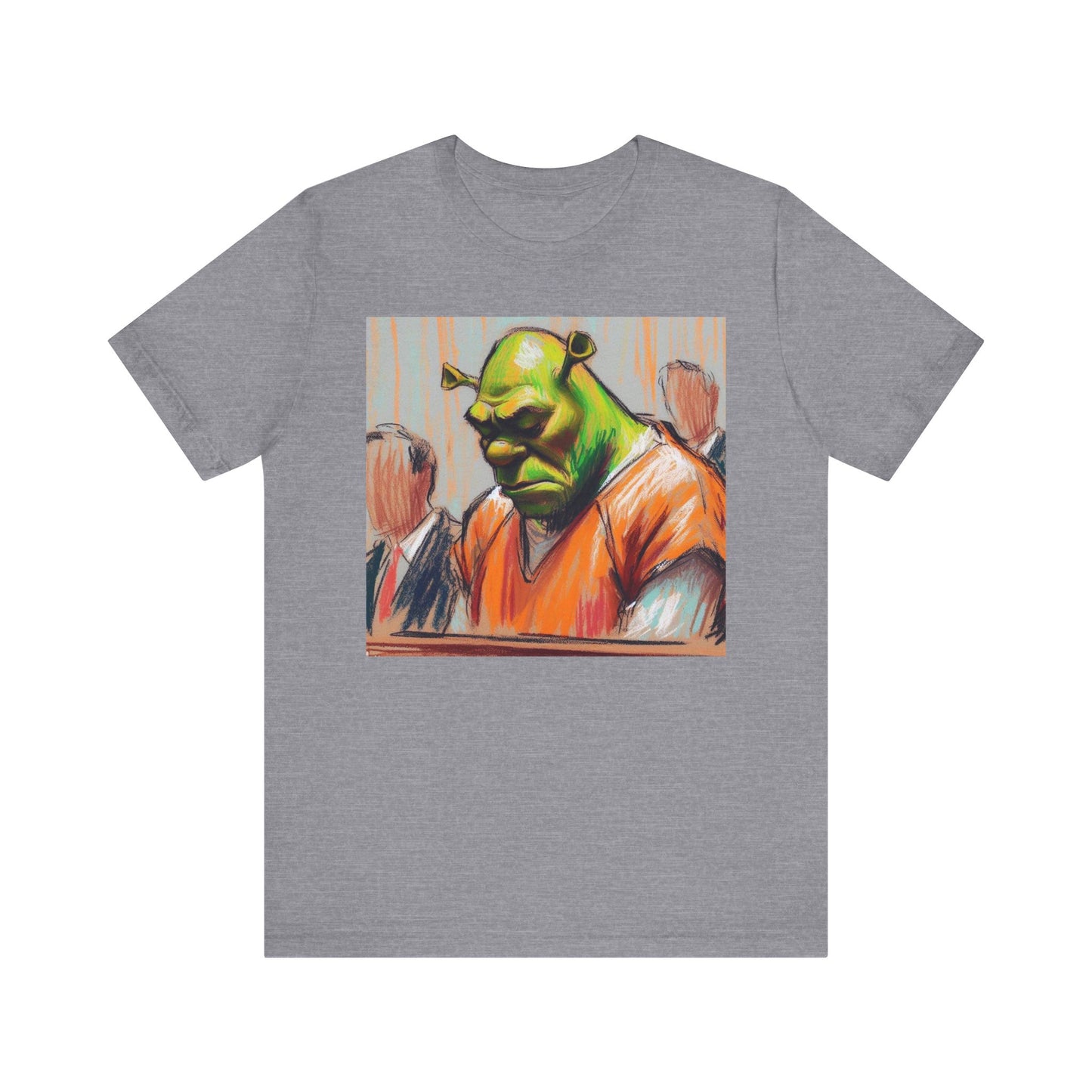 Short Sleeve Tee - Free my nigga shrek Graphic Design