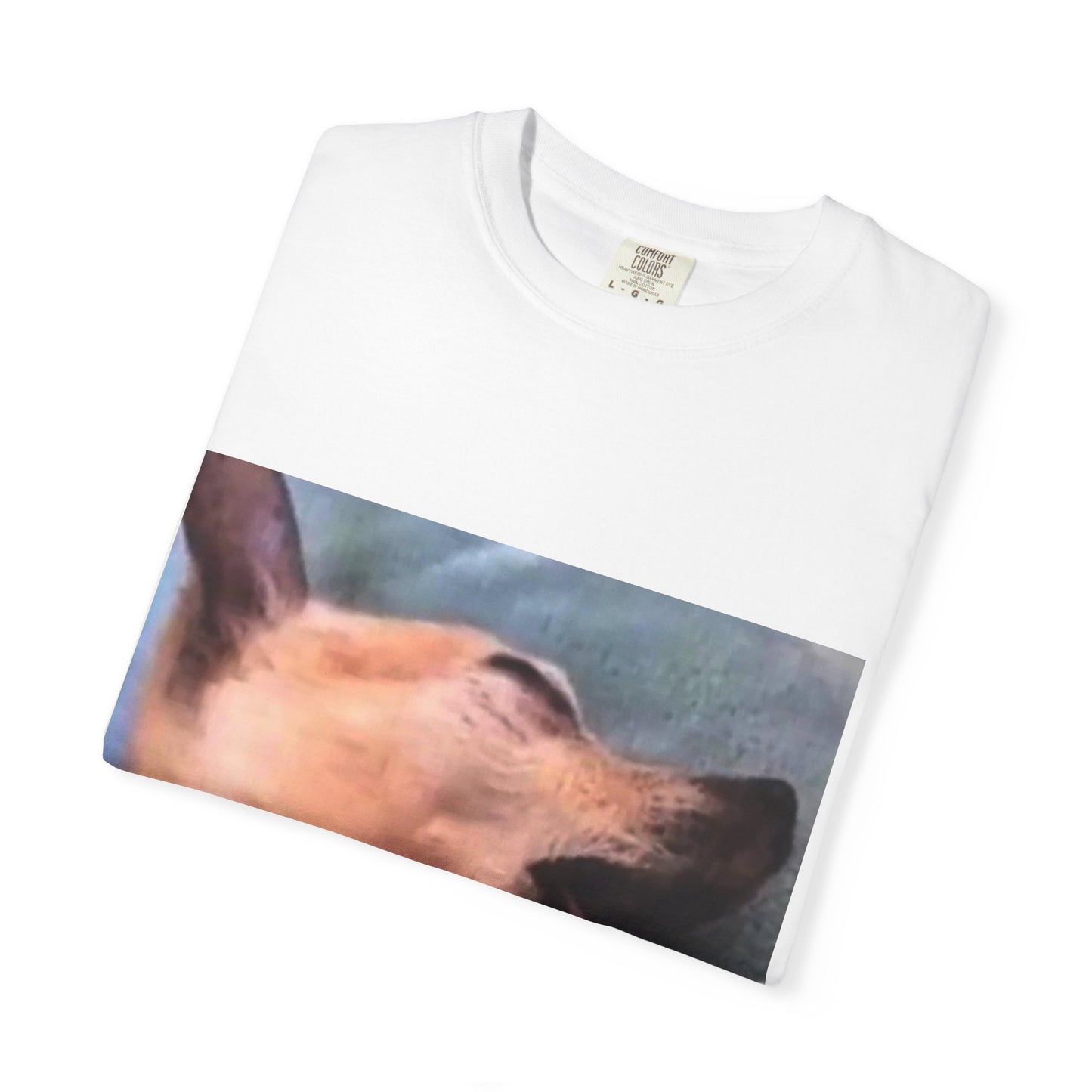 Funny dog playing dead Unisex Garment-Dyed T-shirt