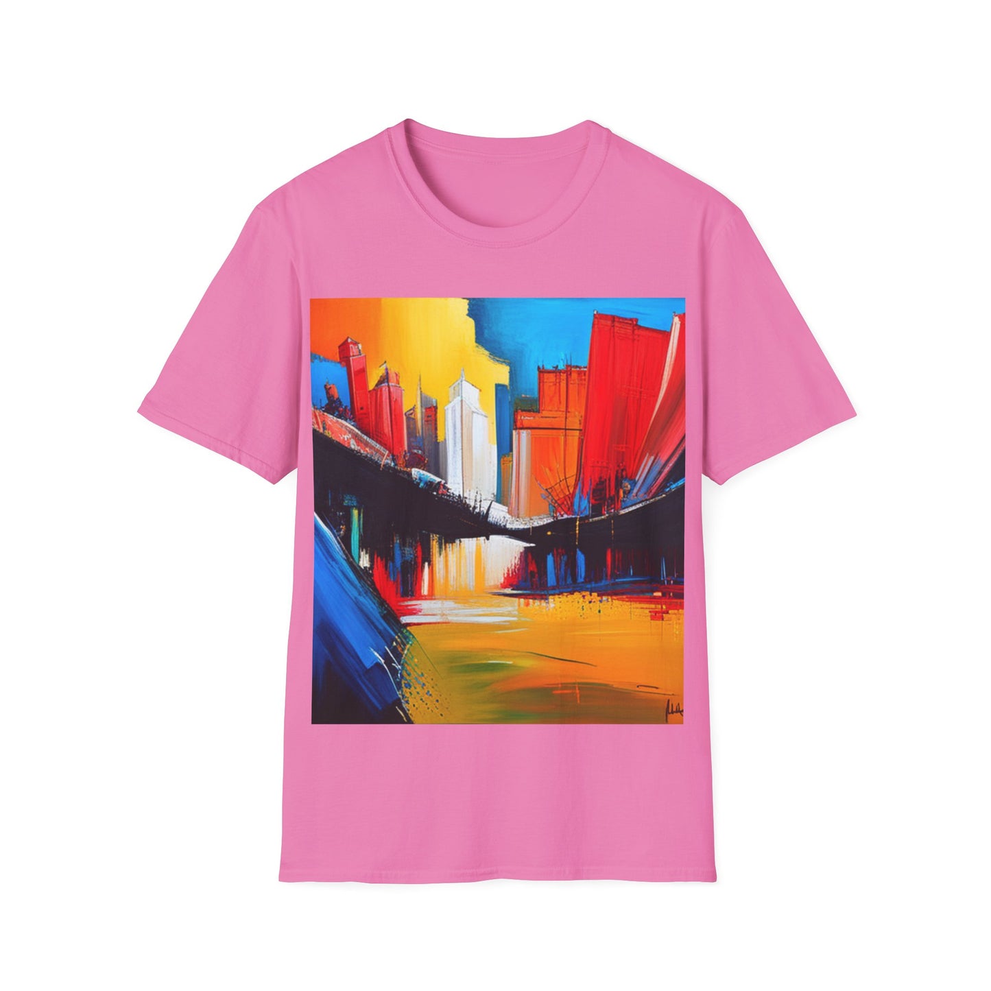 A city Unisex Softstyle T-Shirt