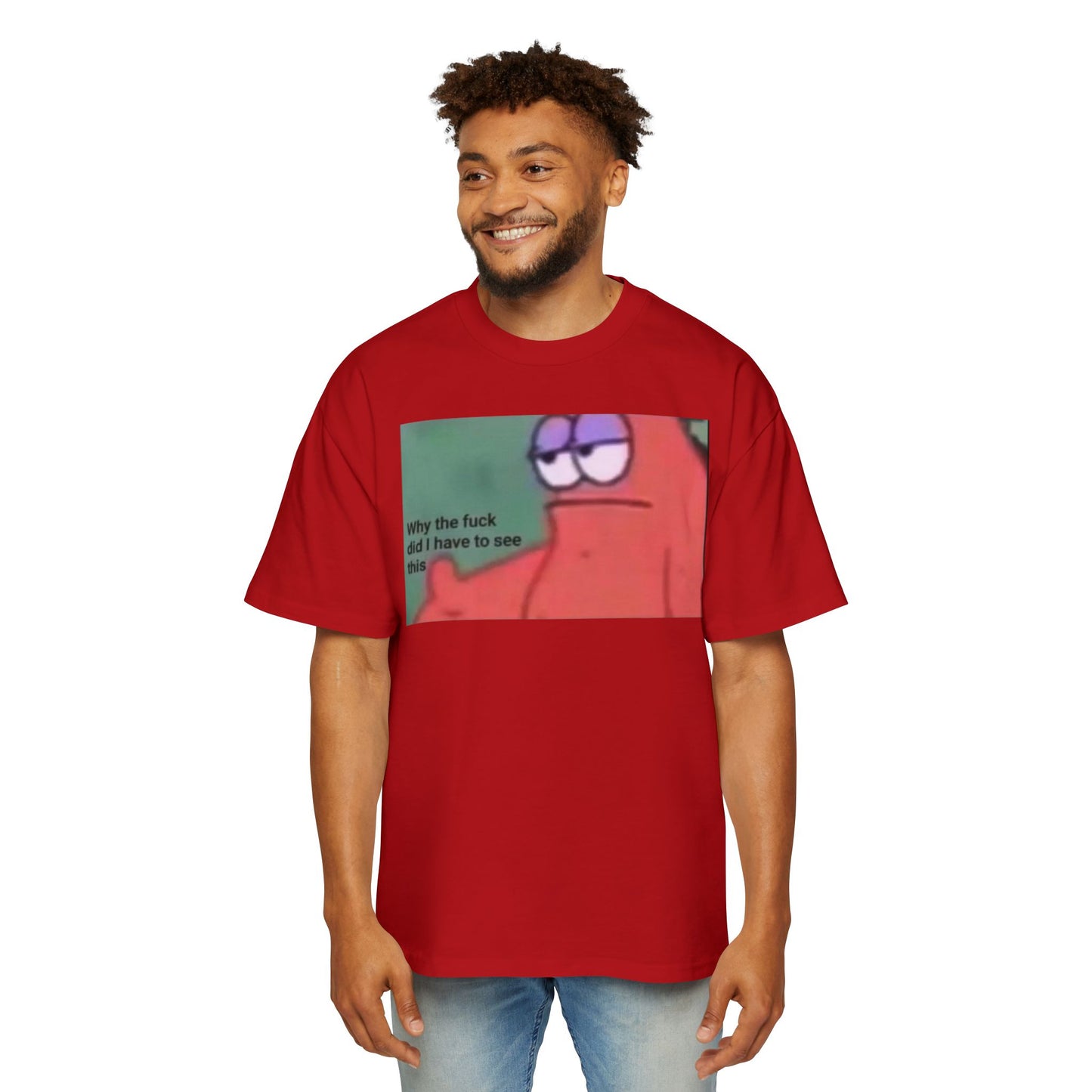 Oversized Tee Patrick Meme Shirt