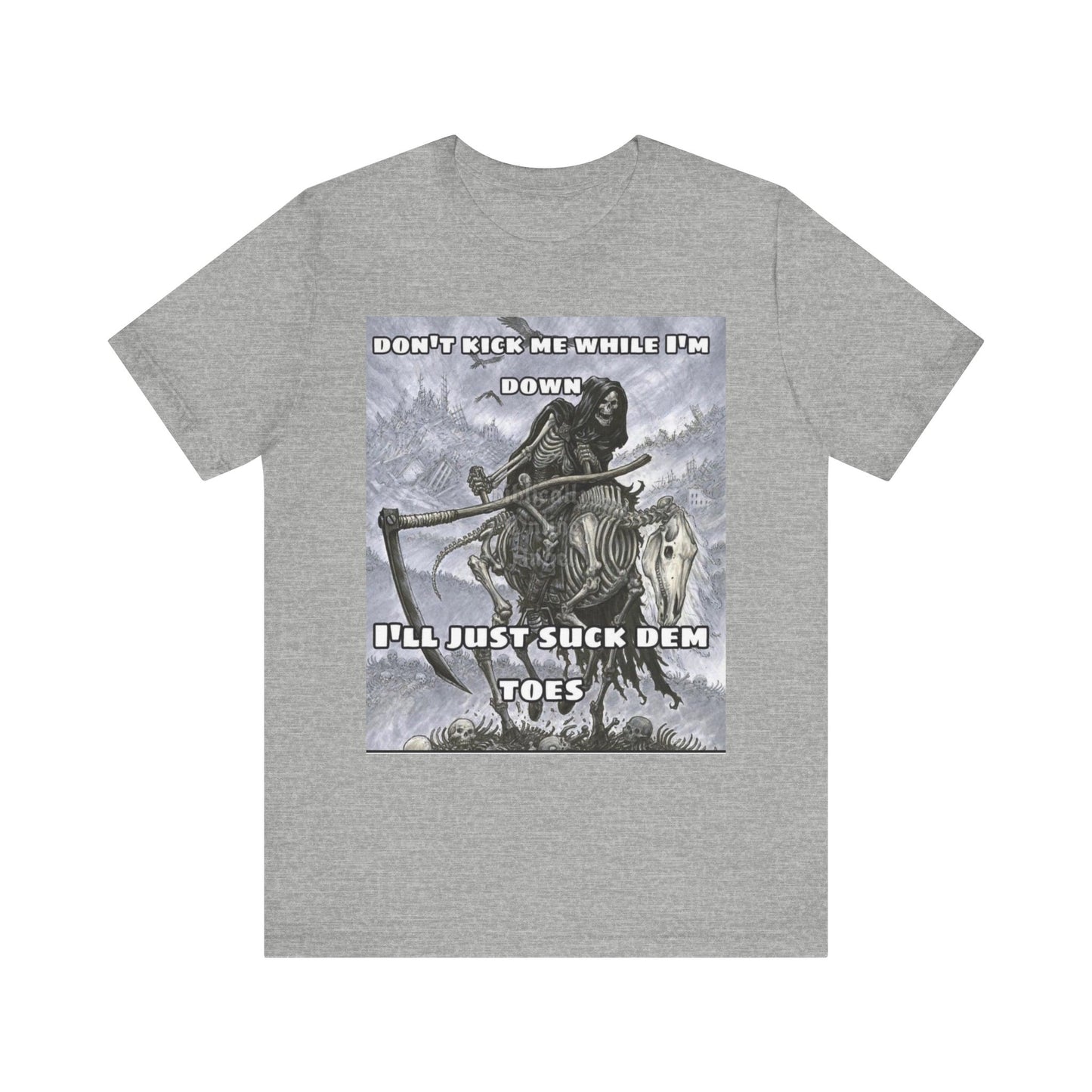 Funny Unisex Tee - Suckin on Toes Design