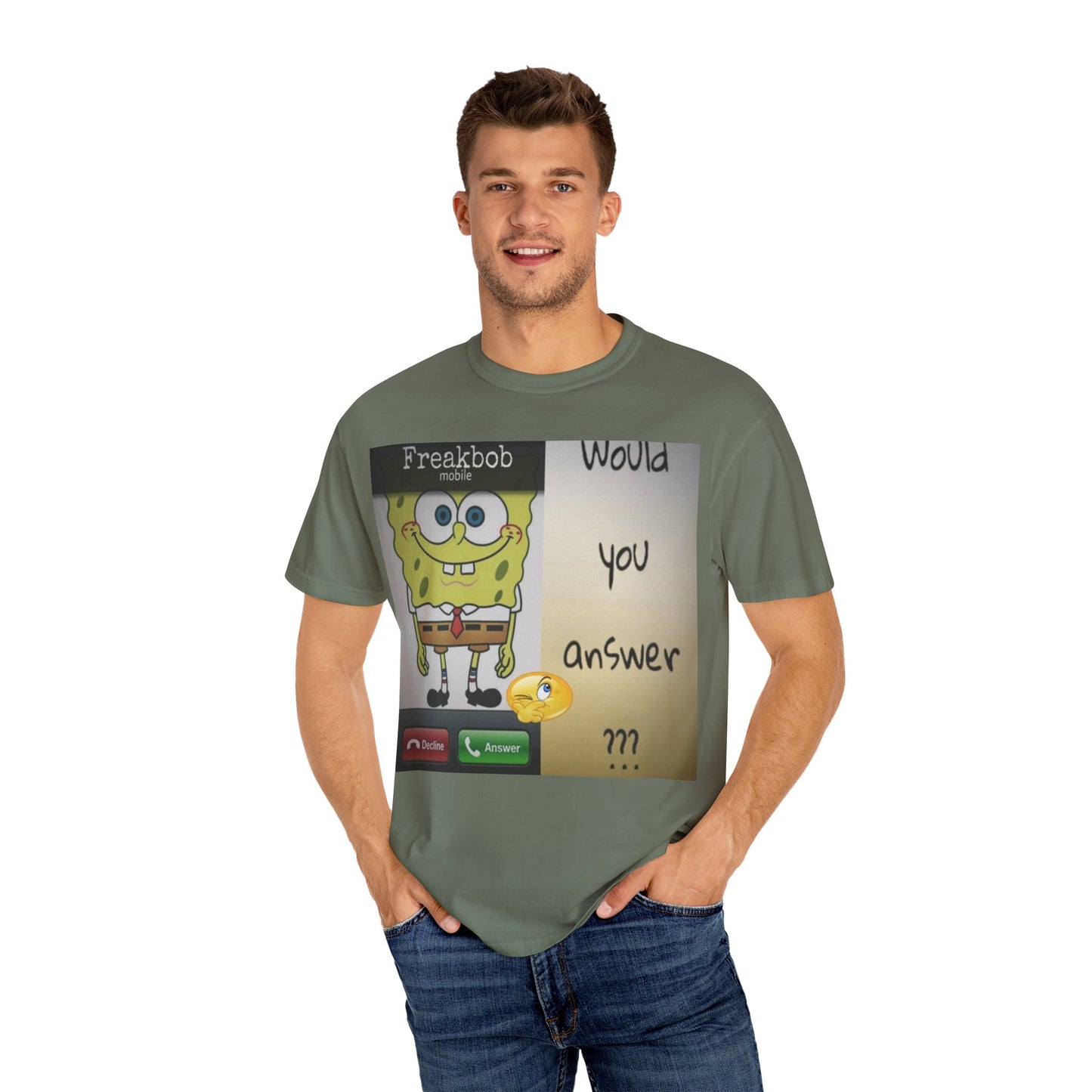 Garment-Dyed T-shirt - Freakbob is calling