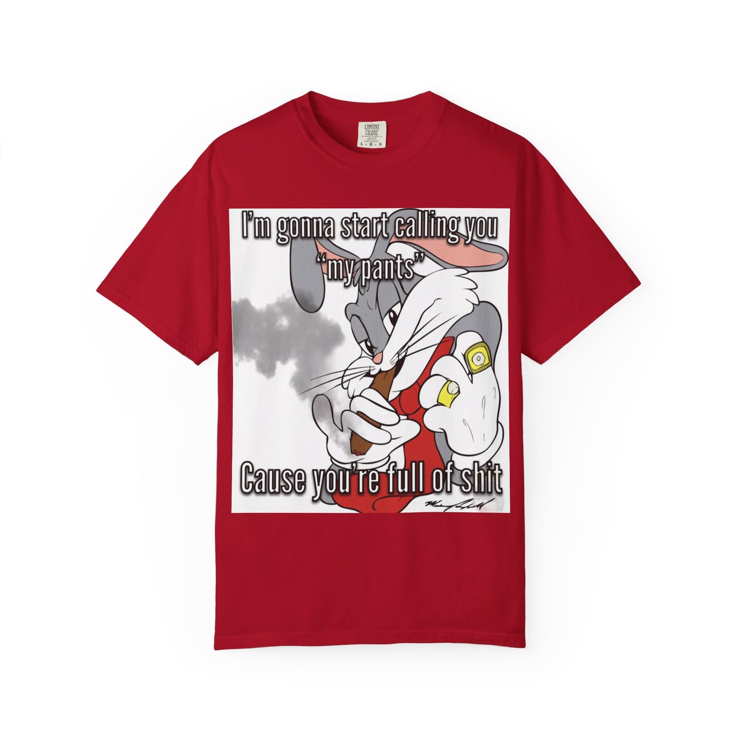 Funny Unisex Garment-Dyed T-shirt - You're full of shit