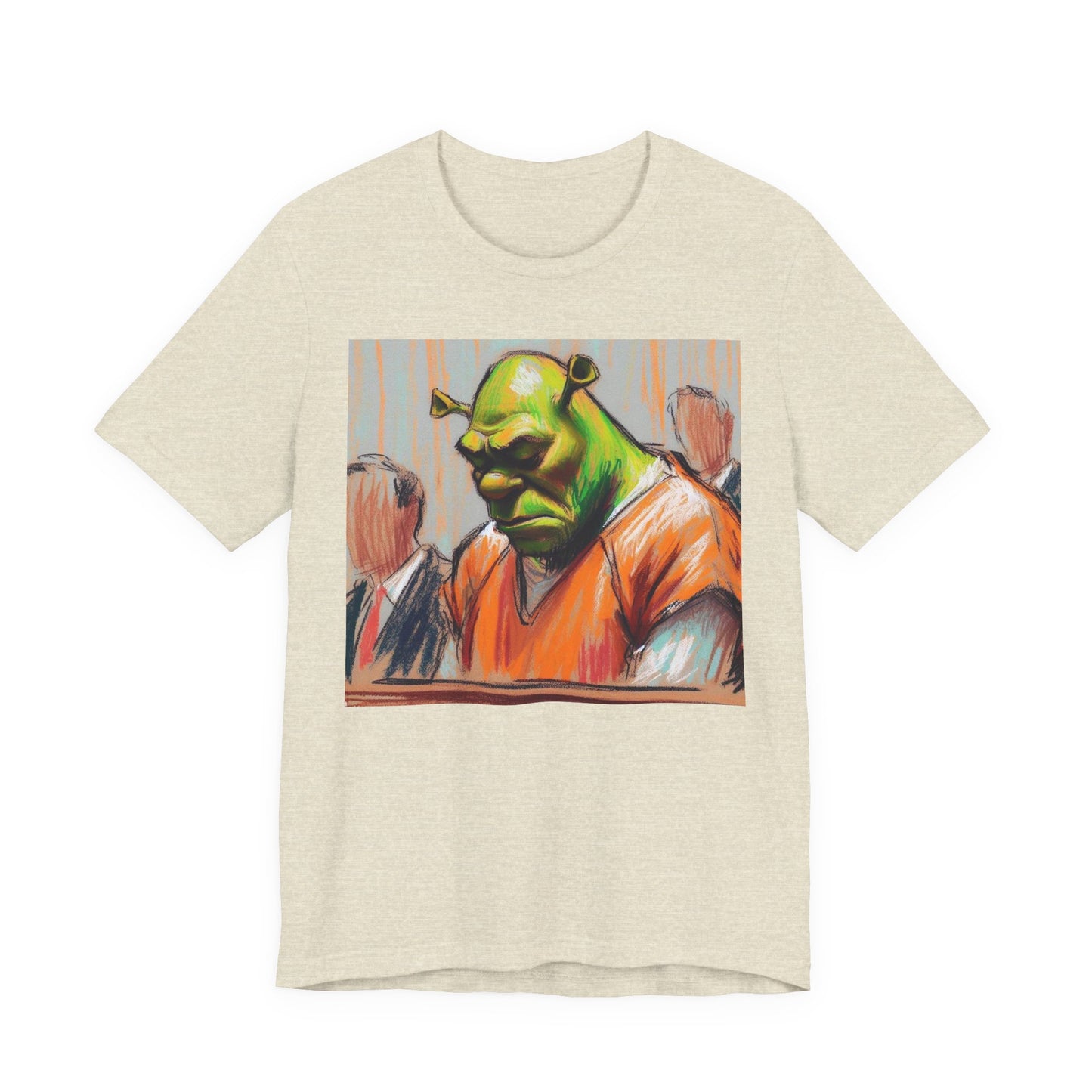 Short Sleeve Tee - Free my nigga shrek Graphic Design