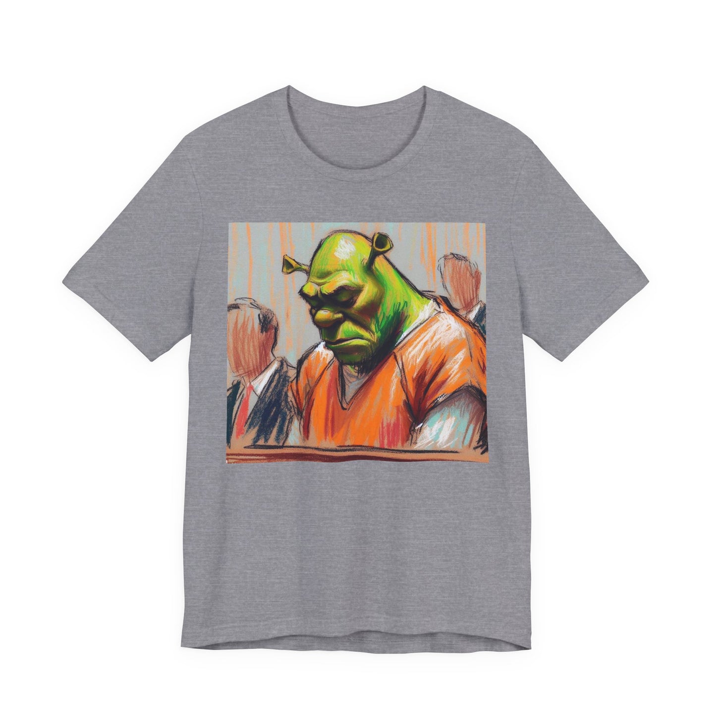 Short Sleeve Tee - Free my nigga shrek Graphic Design