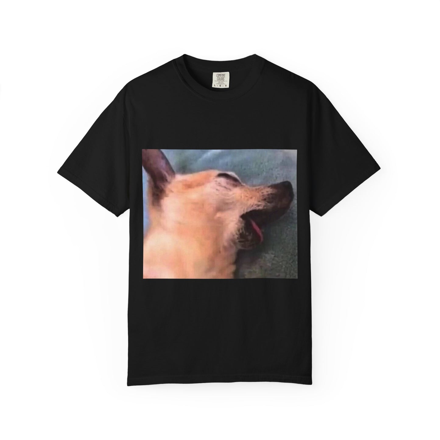Funny dog playing dead Unisex Garment-Dyed T-shirt