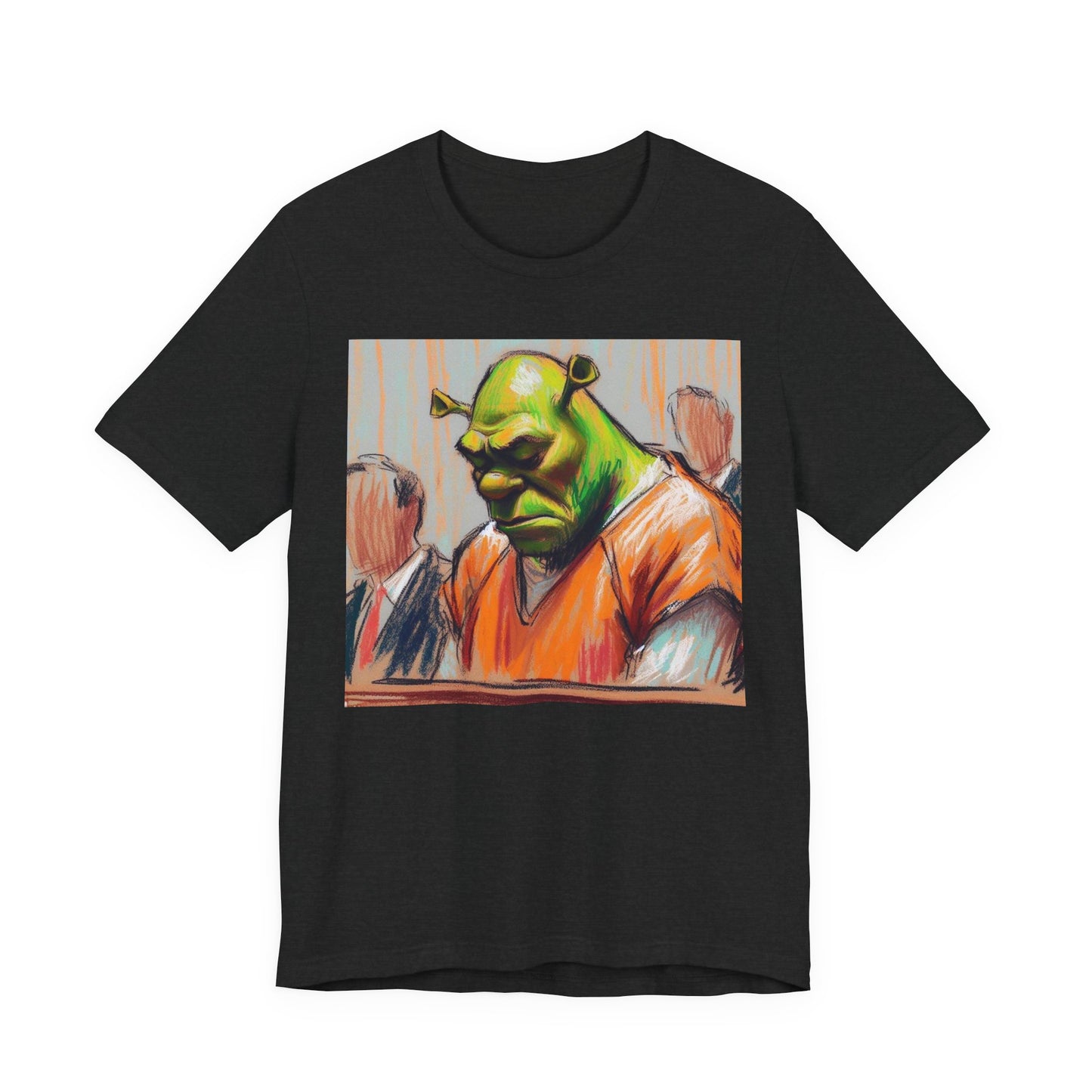 Short Sleeve Tee - Free my nigga shrek Graphic Design