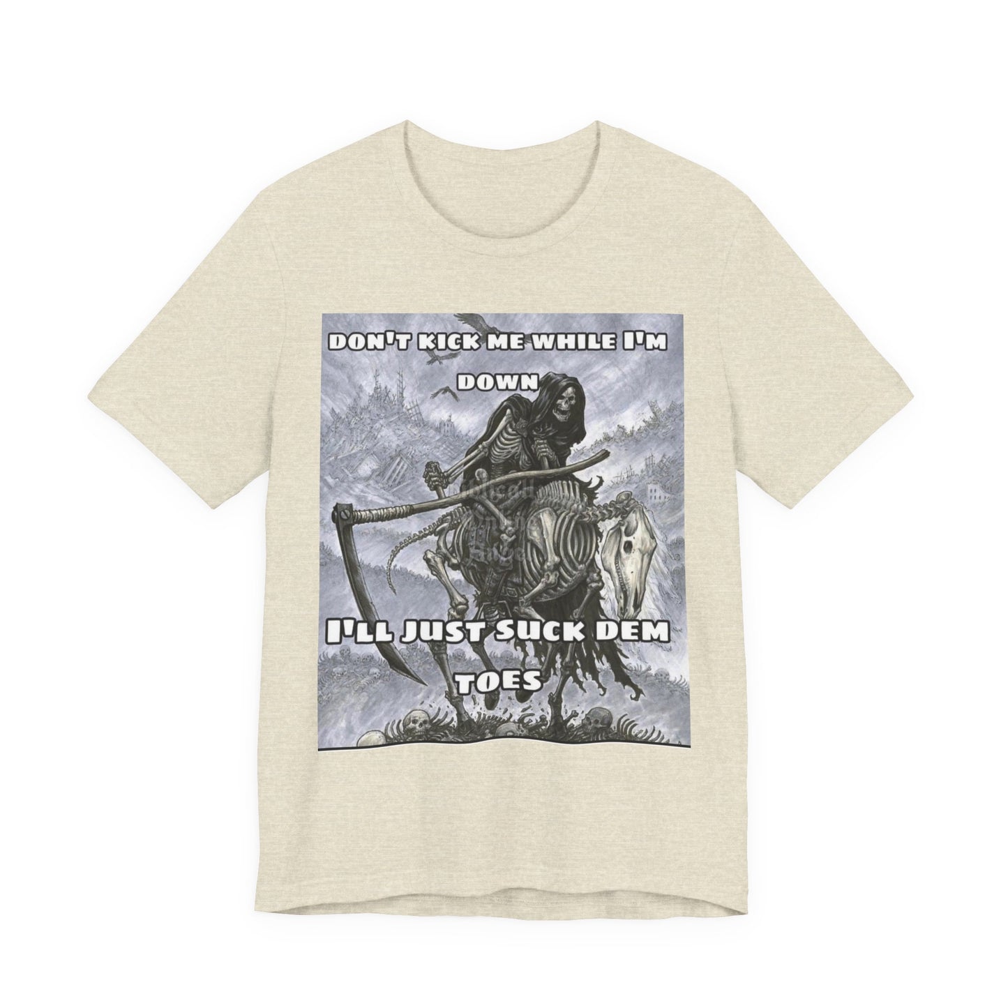 Funny Unisex Tee - Suckin on Toes Design