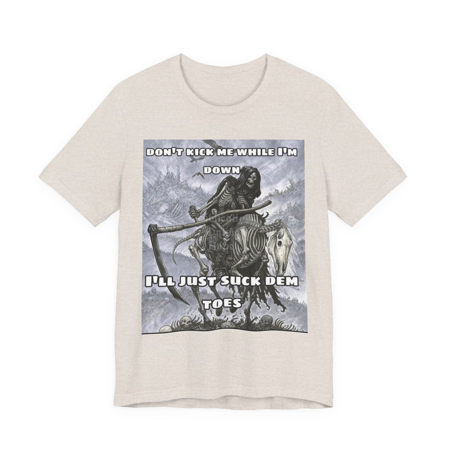 Funny Unisex Tee - Suckin on Toes Design