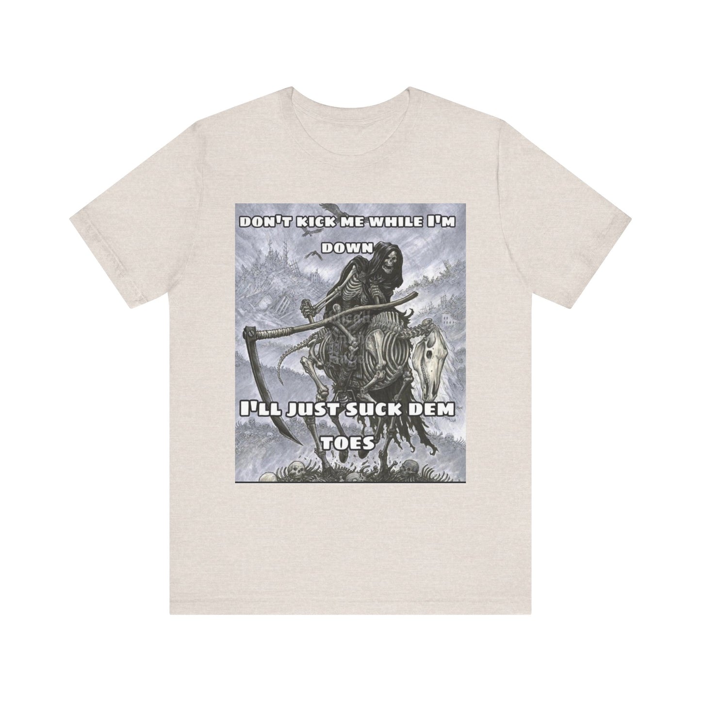 Funny Unisex Tee - Suckin on Toes Design