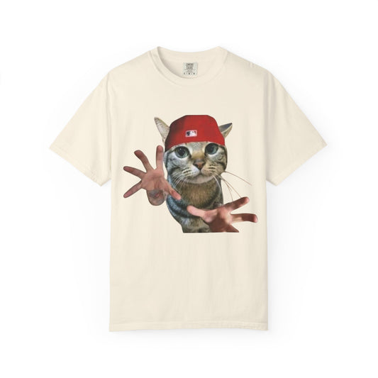 Funny Cat Graphic T-Shirt, Unisex Streetwear Tee, Pet Lover Gift, Casual Wear, Unique Animal Design Shirt
