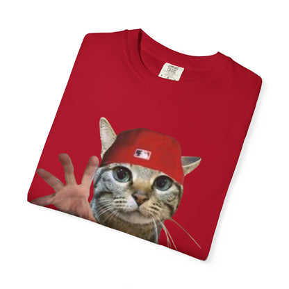 Funny Cat Graphic T-Shirt, Unisex Streetwear Tee, Pet Lover Gift, Casual Wear, Unique Animal Design Shirt