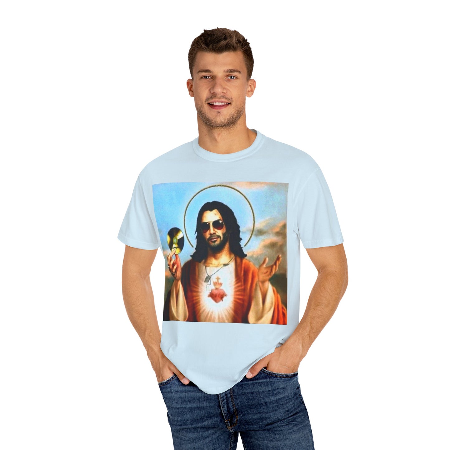 Unisex T-Shirt - Johnny Silver Hand as Jesus Graphic Tee