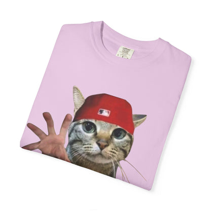 Funny Cat Graphic T-Shirt, Unisex Streetwear Tee, Pet Lover Gift, Casual Wear, Unique Animal Design Shirt