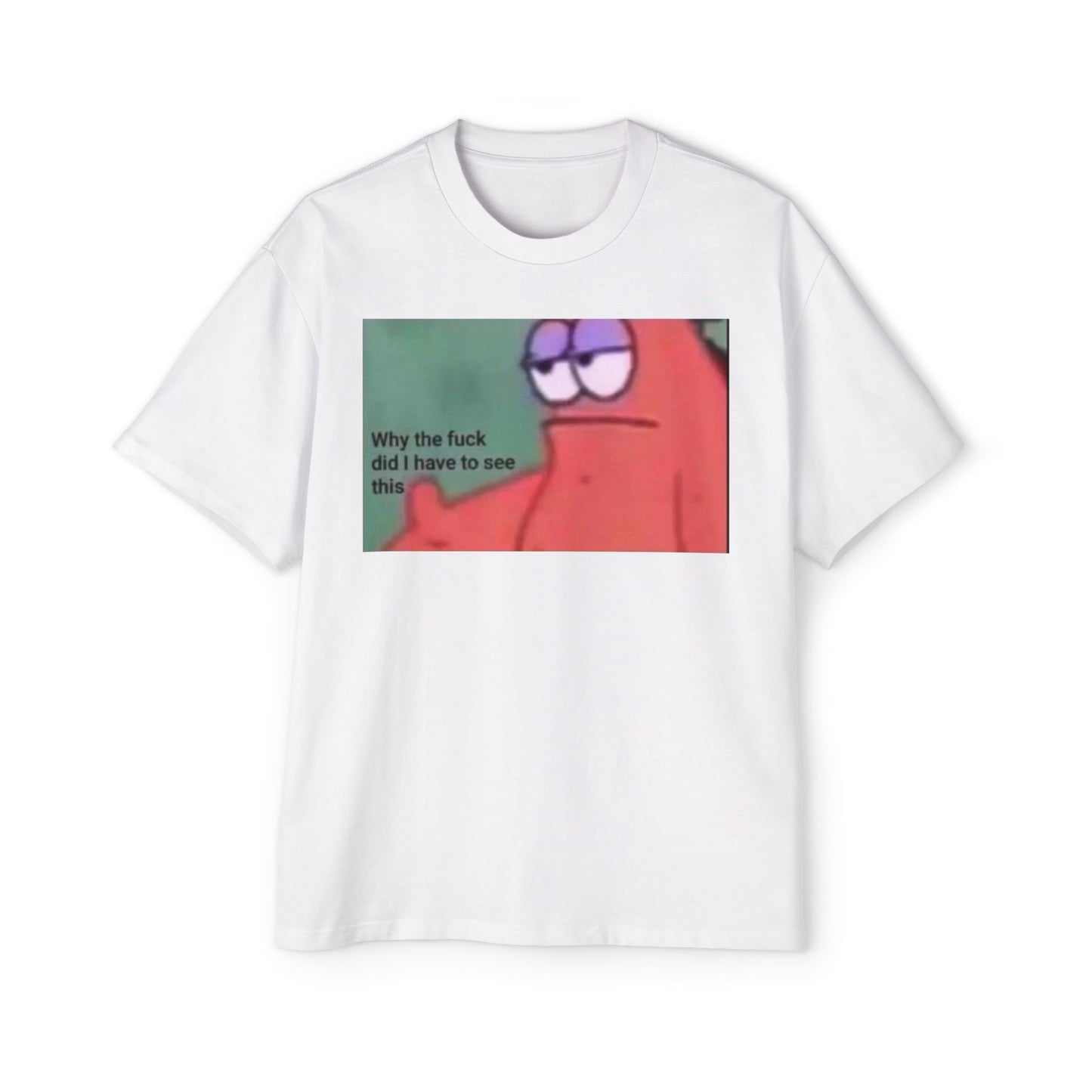 Oversized Tee Patrick Meme Shirt
