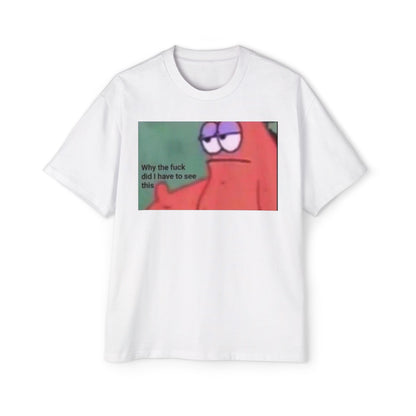 Oversized Tee Patrick Meme Shirt