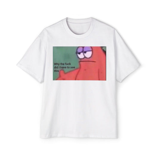 Oversized Tee Patrick Meme Shirt