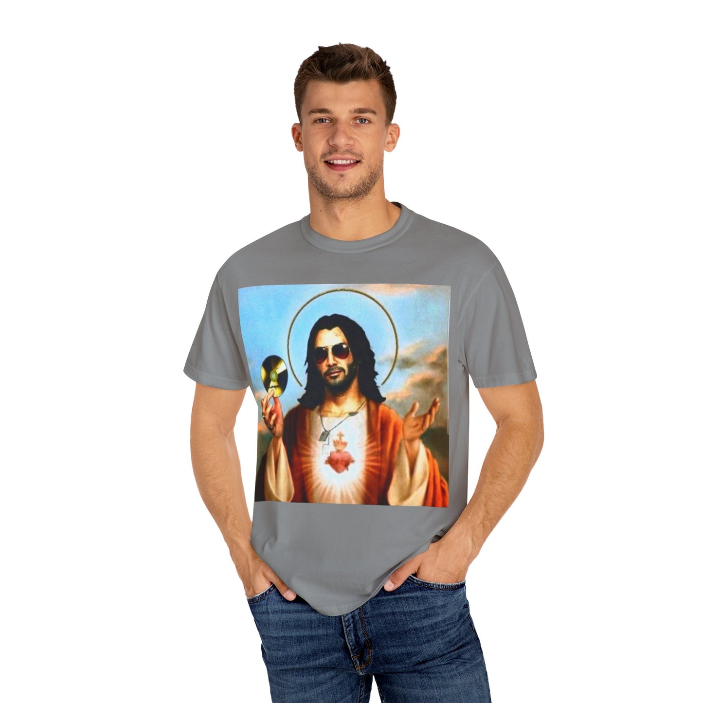 Unisex T-Shirt - Johnny Silver Hand as Jesus Graphic Tee