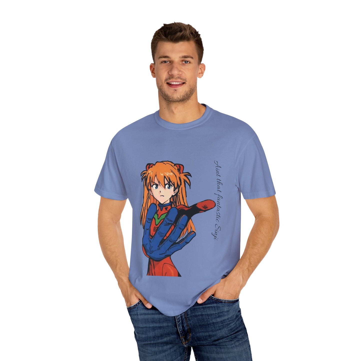 Anime Unisex T-shirt featuring Asuka from Evangelion
