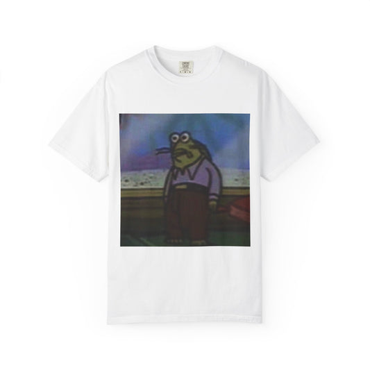 Green fish spongebob Unisex Garment-Dyed T-shirt
