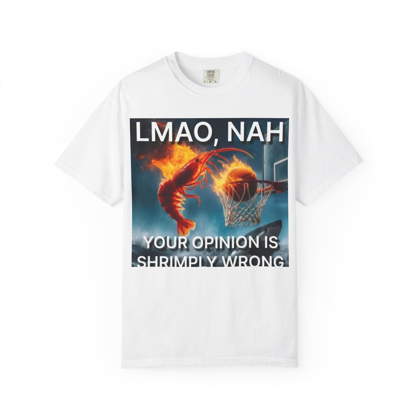 LMAO, Nah Unisex Garment-Dyed T-Shirt - Humorous Graphic Tee, Casual Wear, Gift for Friends, Birthday Shirt, Meme Apparel