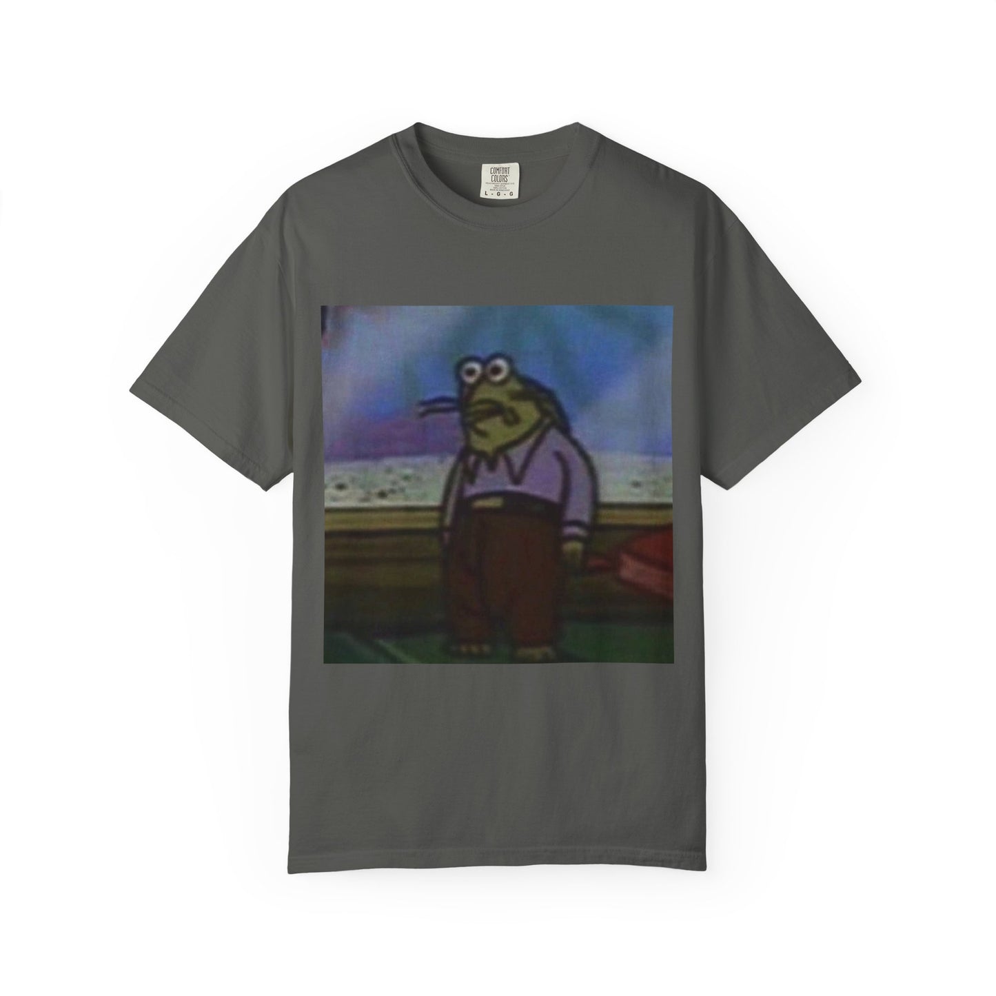 Green fish spongebob Unisex Garment-Dyed T-shirt