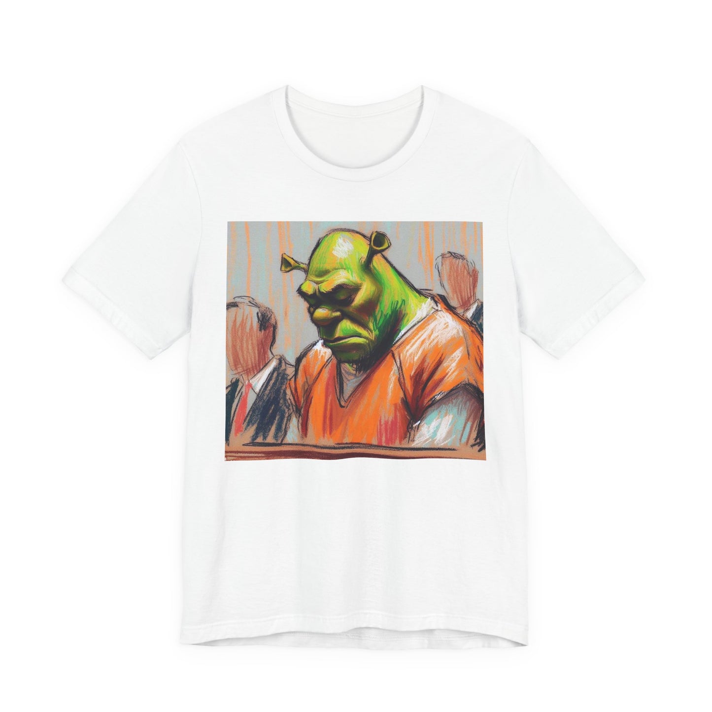Short Sleeve Tee - Free my nigga shrek Graphic Design
