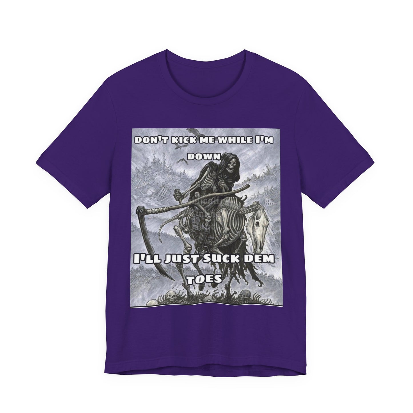 Funny Unisex Tee - Suckin on Toes Design