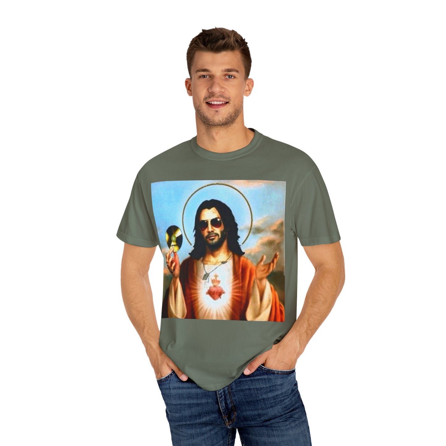 Unisex T-Shirt - Johnny Silver Hand as Jesus Graphic Tee