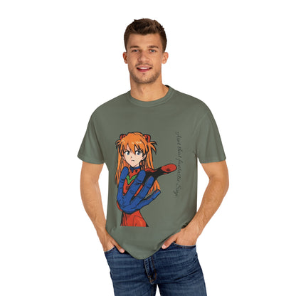 Anime Unisex T-shirt featuring Asuka from Evangelion