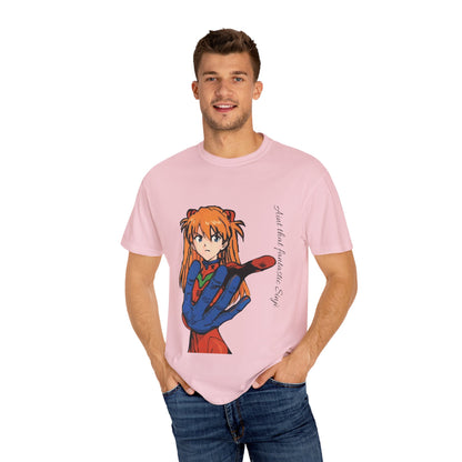 Anime Unisex T-shirt featuring Asuka from Evangelion