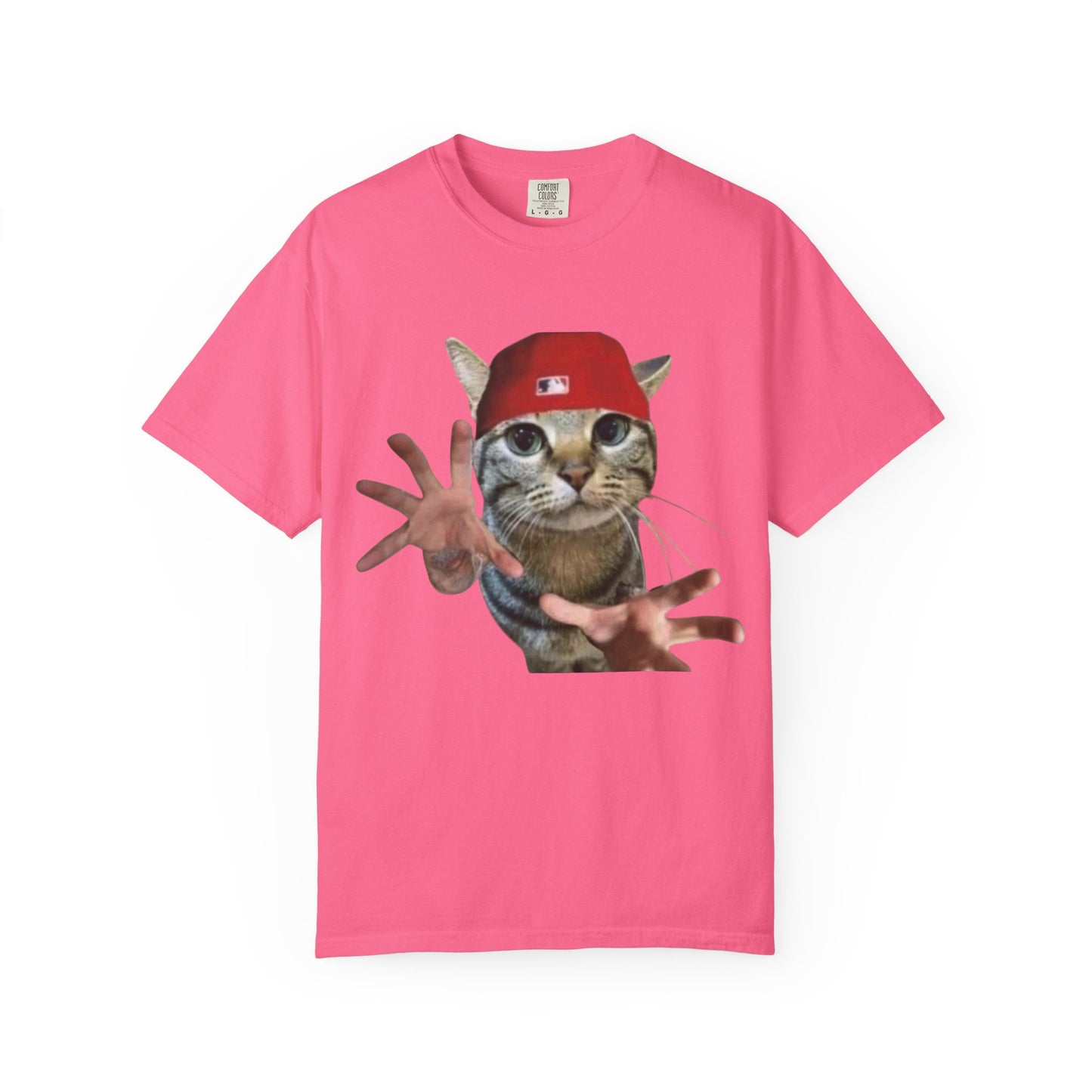 Funny Cat Graphic T-Shirt, Unisex Streetwear Tee, Pet Lover Gift, Casual Wear, Unique Animal Design Shirt