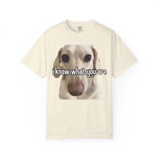 Garment-Dyed T-shirt - I know what you are