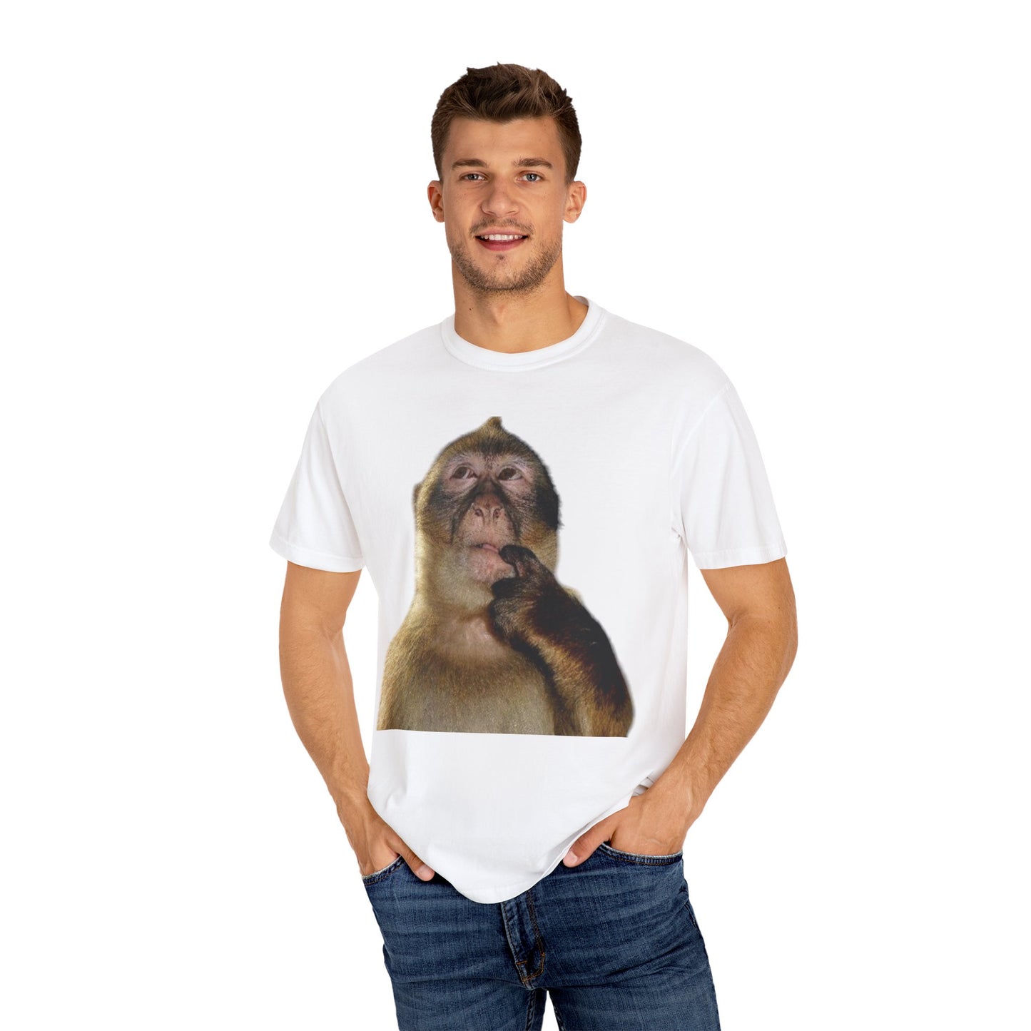 Monkey Thinking Unisex T-shirt
