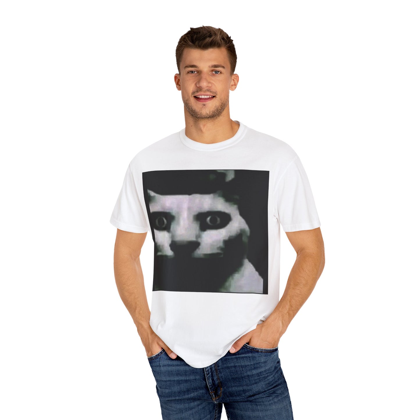 Garment-Dyed T-shirt 'Im watching you'