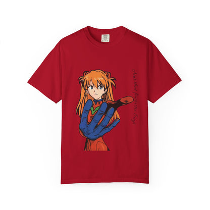 Anime Unisex T-shirt featuring Asuka from Evangelion