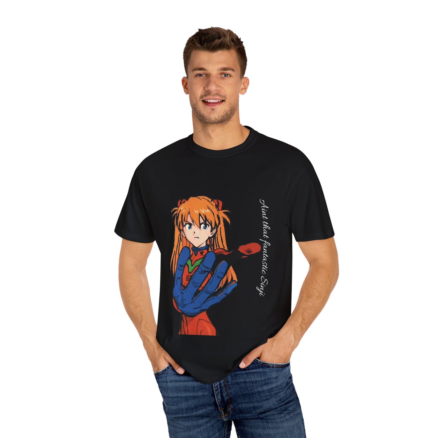 Anime Unisex T-shirt featuring Asuka from Evangelion