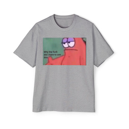 Oversized Tee Patrick Meme Shirt