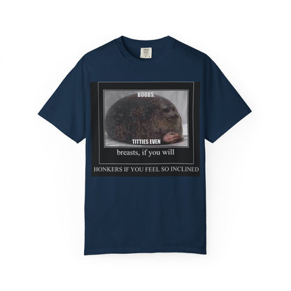 Garment-Dyed T-shirt Boobs Print