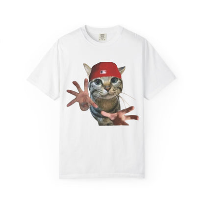 Funny Cat Graphic T-Shirt, Unisex Streetwear Tee, Pet Lover Gift, Casual Wear, Unique Animal Design Shirt