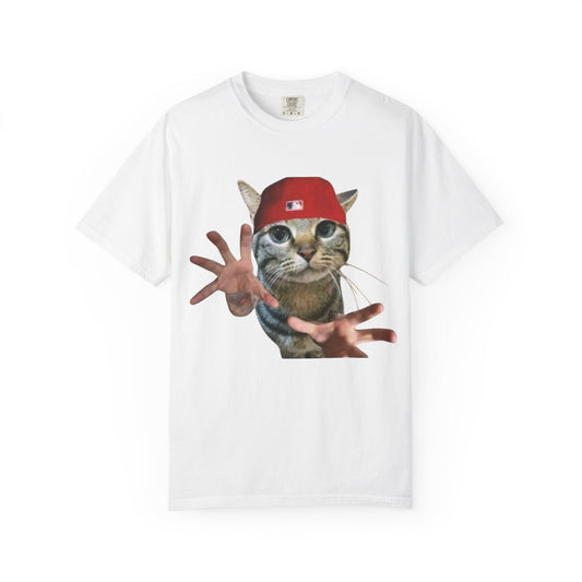 Funny Cat Graphic T-Shirt, Unisex Streetwear Tee, Pet Lover Gift, Casual Wear, Unique Animal Design Shirt