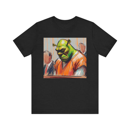 Short Sleeve Tee - Free my nigga shrek Graphic Design