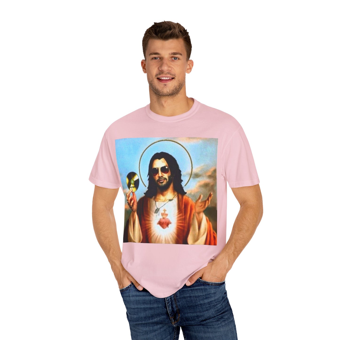 Unisex T-Shirt - Johnny Silver Hand as Jesus Graphic Tee